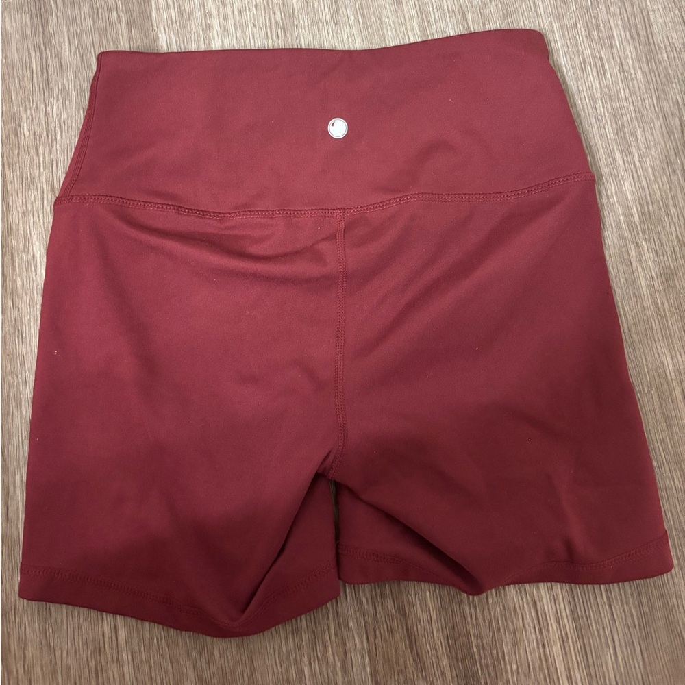 Yogalicious orange biker shorts